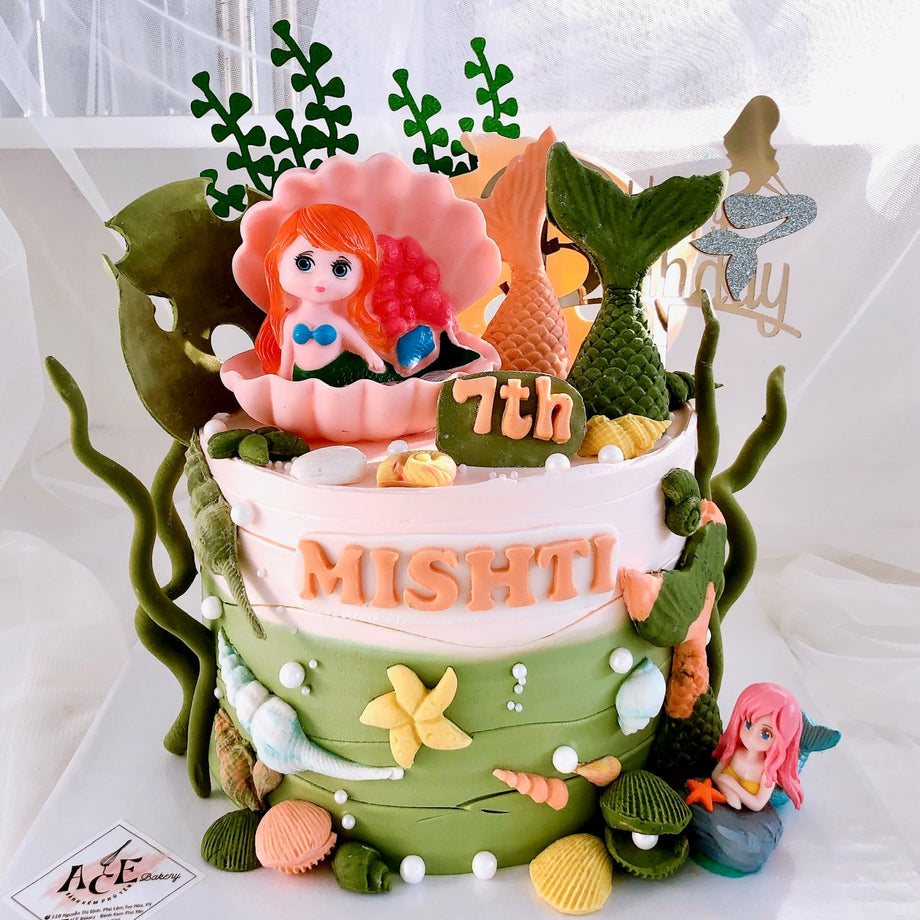 Mermaid Cake Kit (Including the cakes) – Cloud Nine Cake Centre